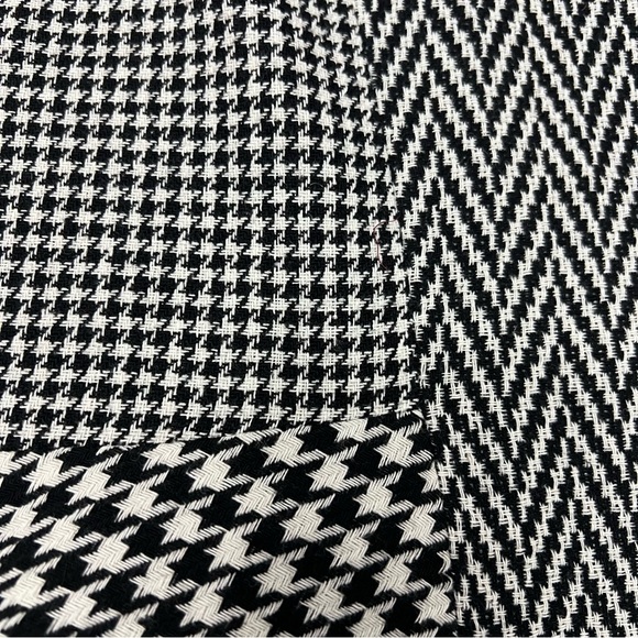 NWT Ann Taylor Houndstooth Skirt Flare Hem Sz 8 Black White Neutral Office Chic - Picture 4 of 12